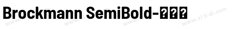 Brockmann SemiBold字体转换